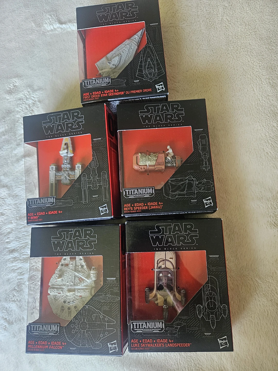 Star Wars The Black Series Titanium Assorted Ships