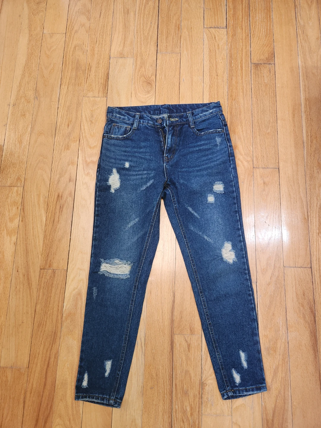 BY JEAN Distressed Blue Denim Jeans Size 26