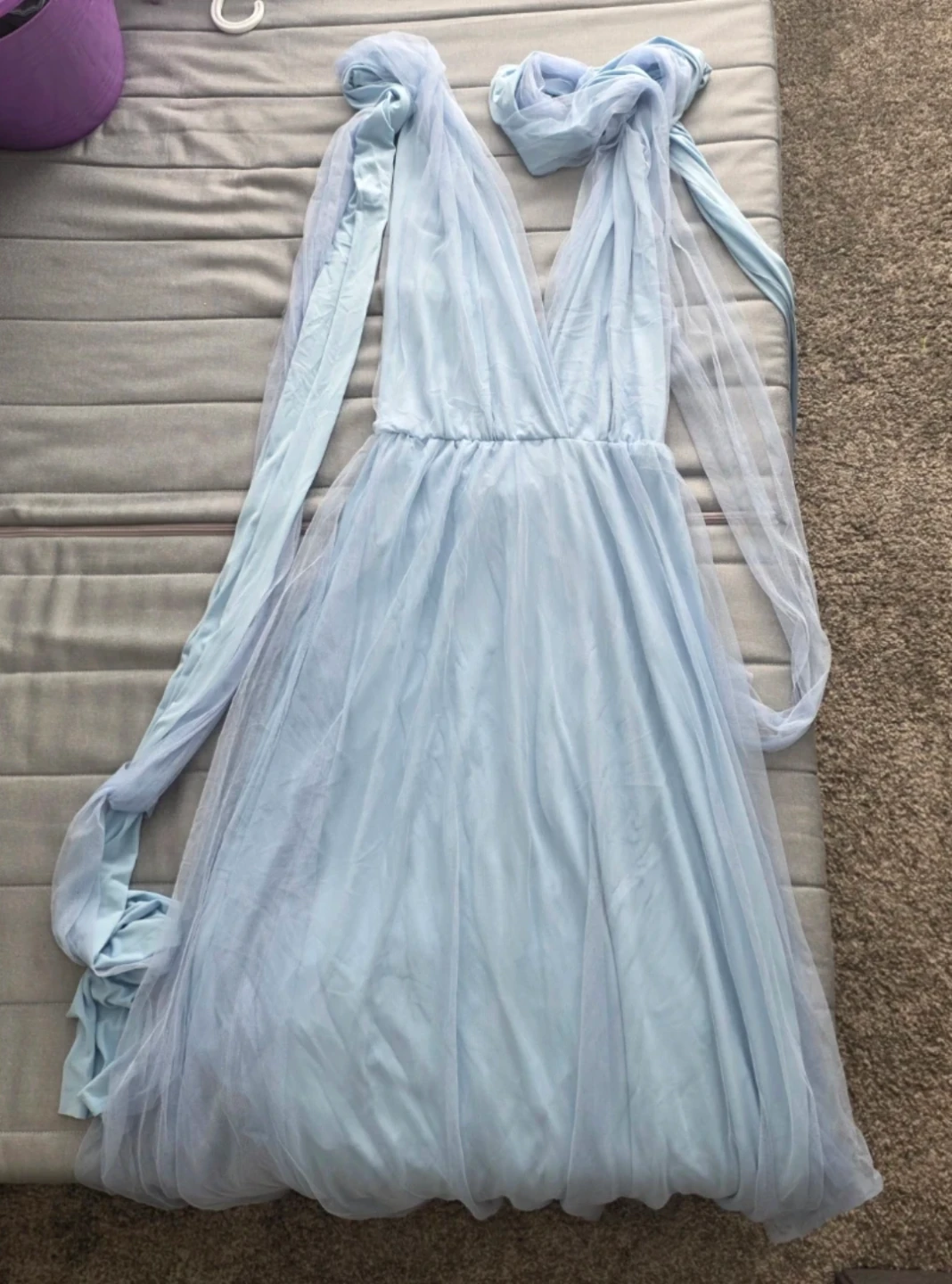 Light Blue Tulle Maxi Dress (Infinity dress - one size) - photo 2