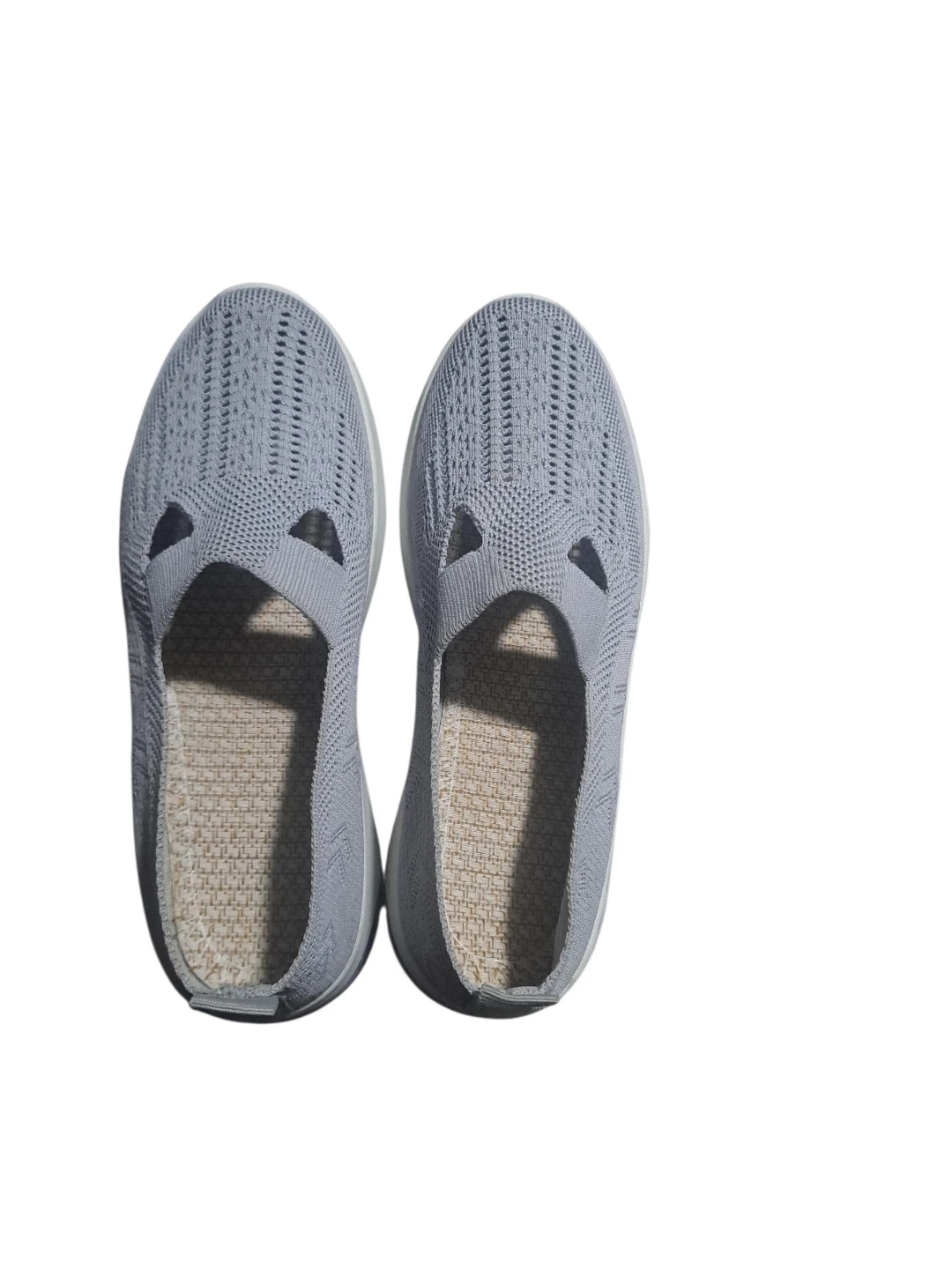 Grey Knit Slip-On Shoes - photo 2