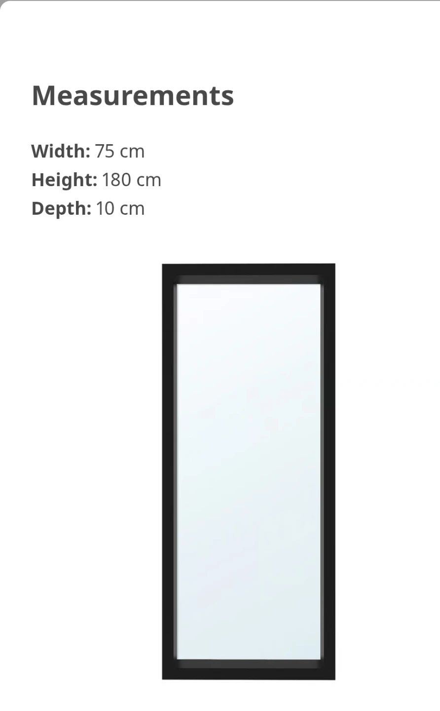 Full Length Mirror - IKEA Sandtorg - photo 3