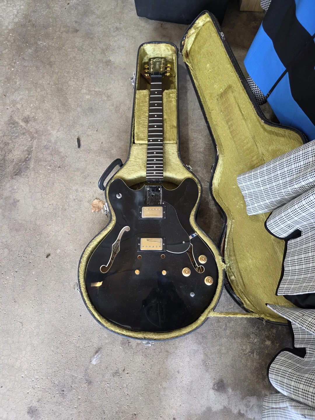 Black Electric Guitar with Case