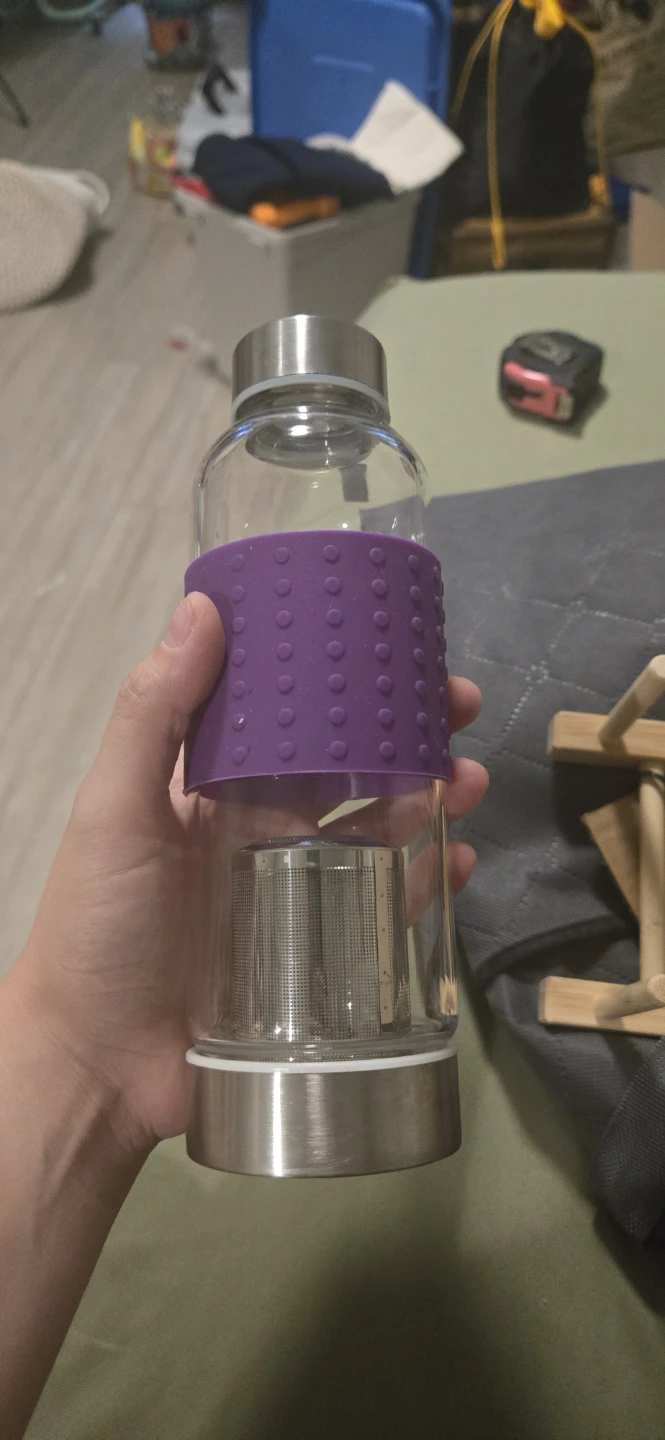 Glass Water Bottle with Infuser