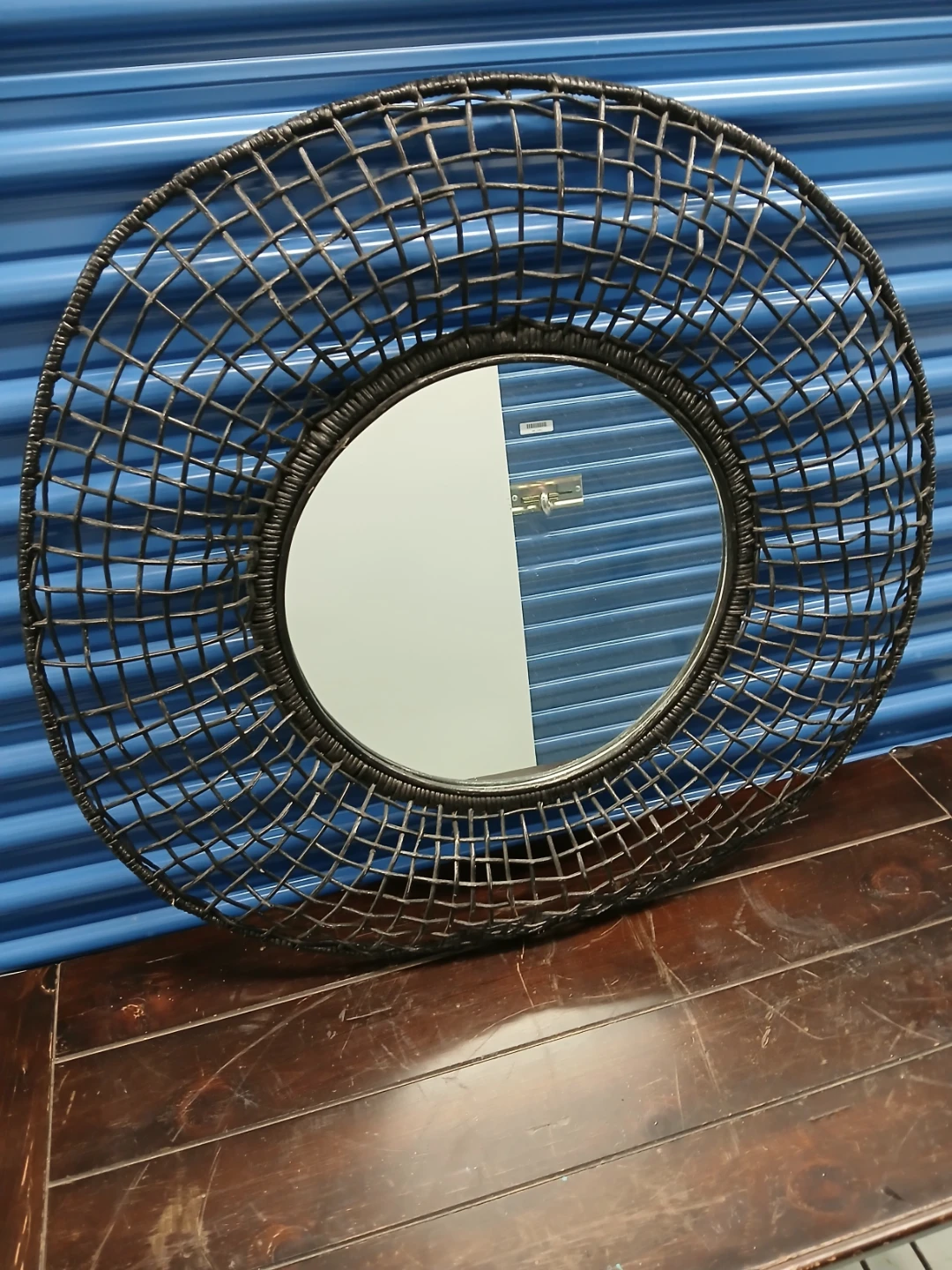Round Woven Wall Mirror