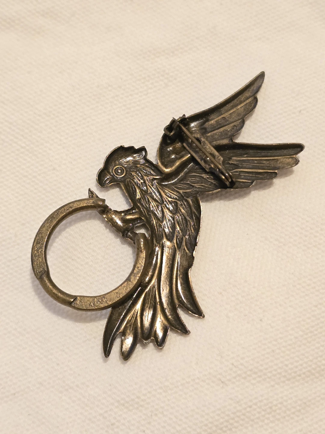 Vintage Bird Brooch with Ring - photo 2