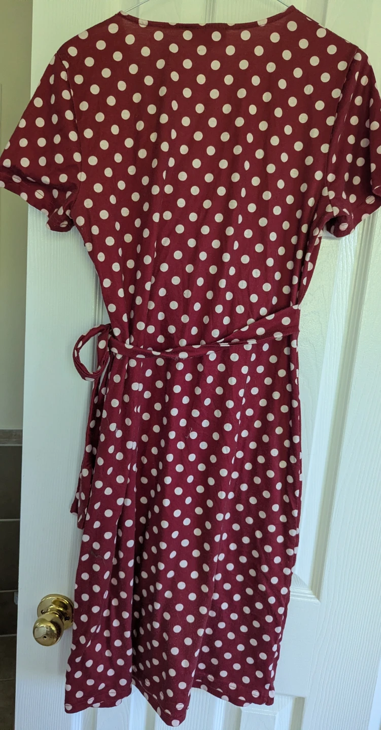 Lyrur Women's Polka Dot Wrap Dress - photo 4