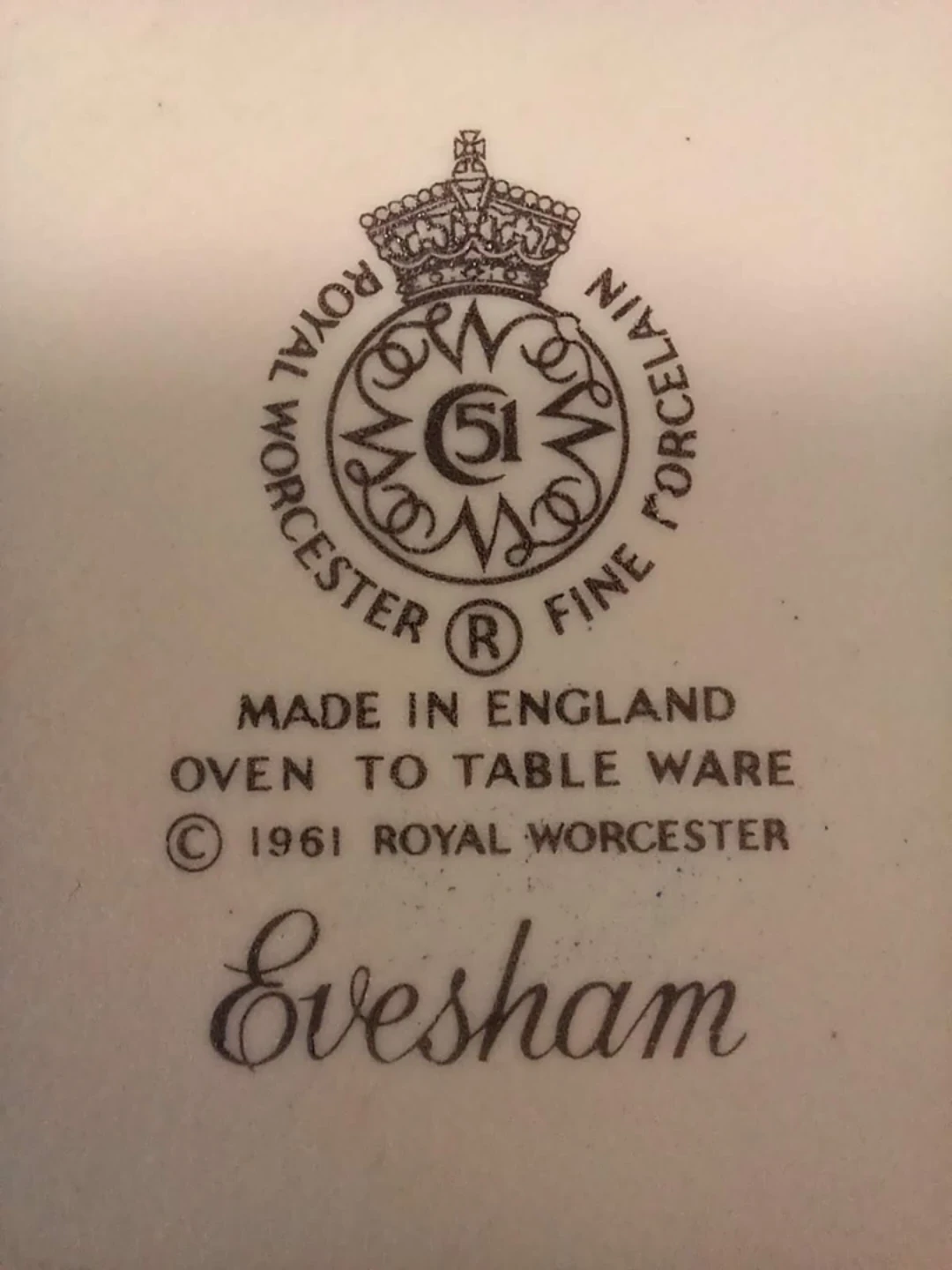 ⚽  Royal Worcester Evesham Fruit Tart/ casserole Dish - photo 2