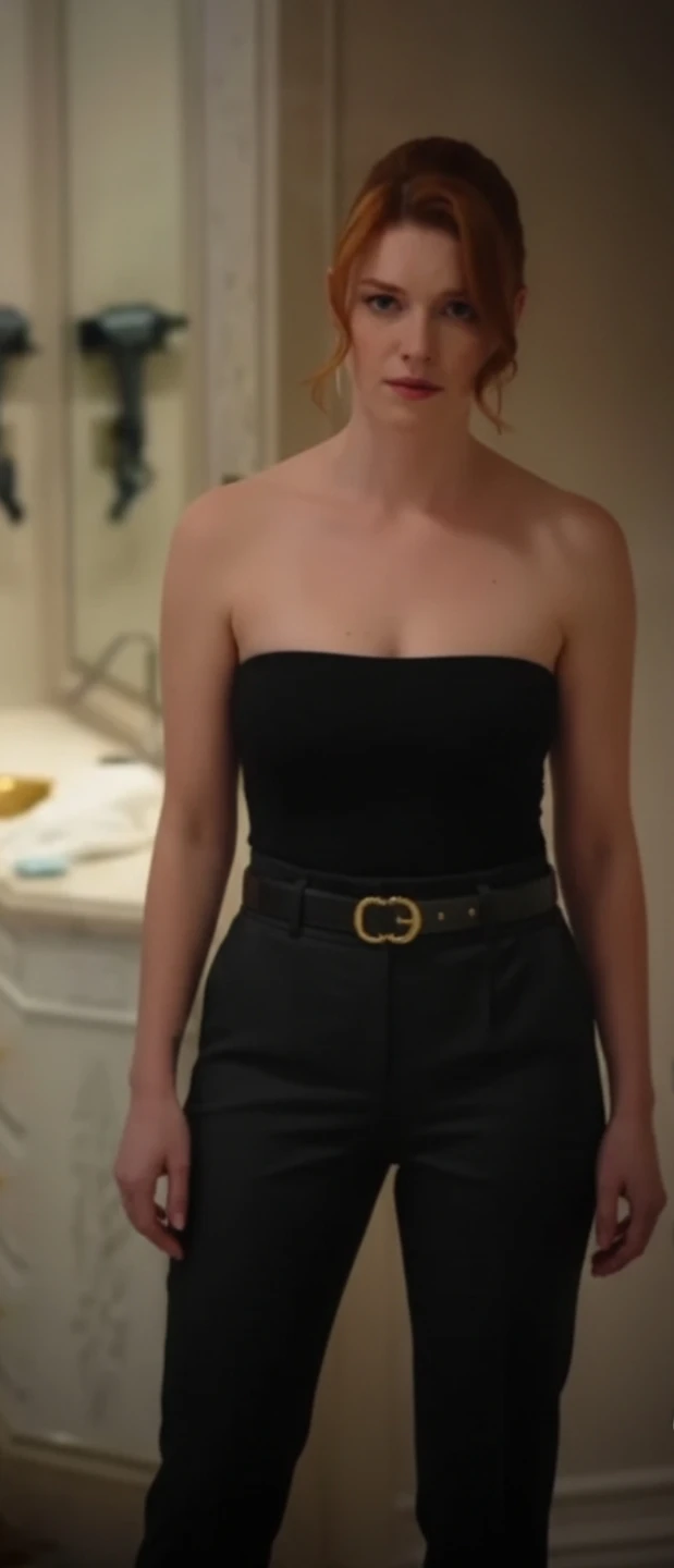 Black Pants with Belt - Size 50 - photo 4
