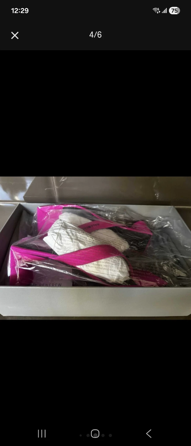 BNIB Balenciaga Women's Pink Thong Sandals Size 36.5