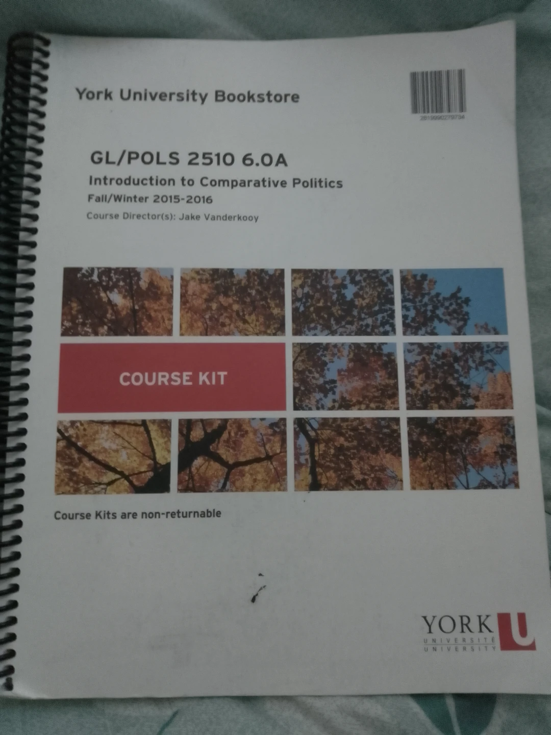 YU GL/POLS 2510 6.0A Course Kit ⚽