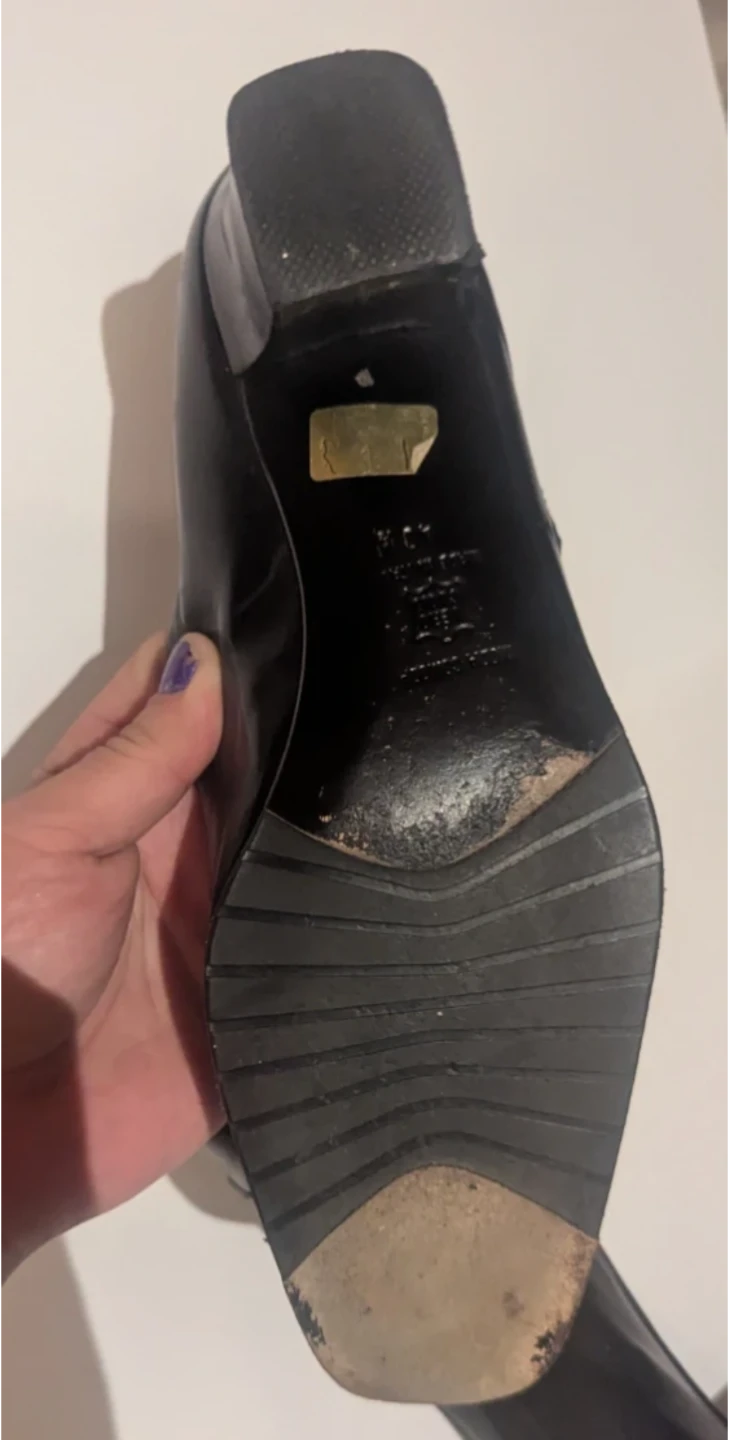 Confort Women's Black Leather Heels - photo 3