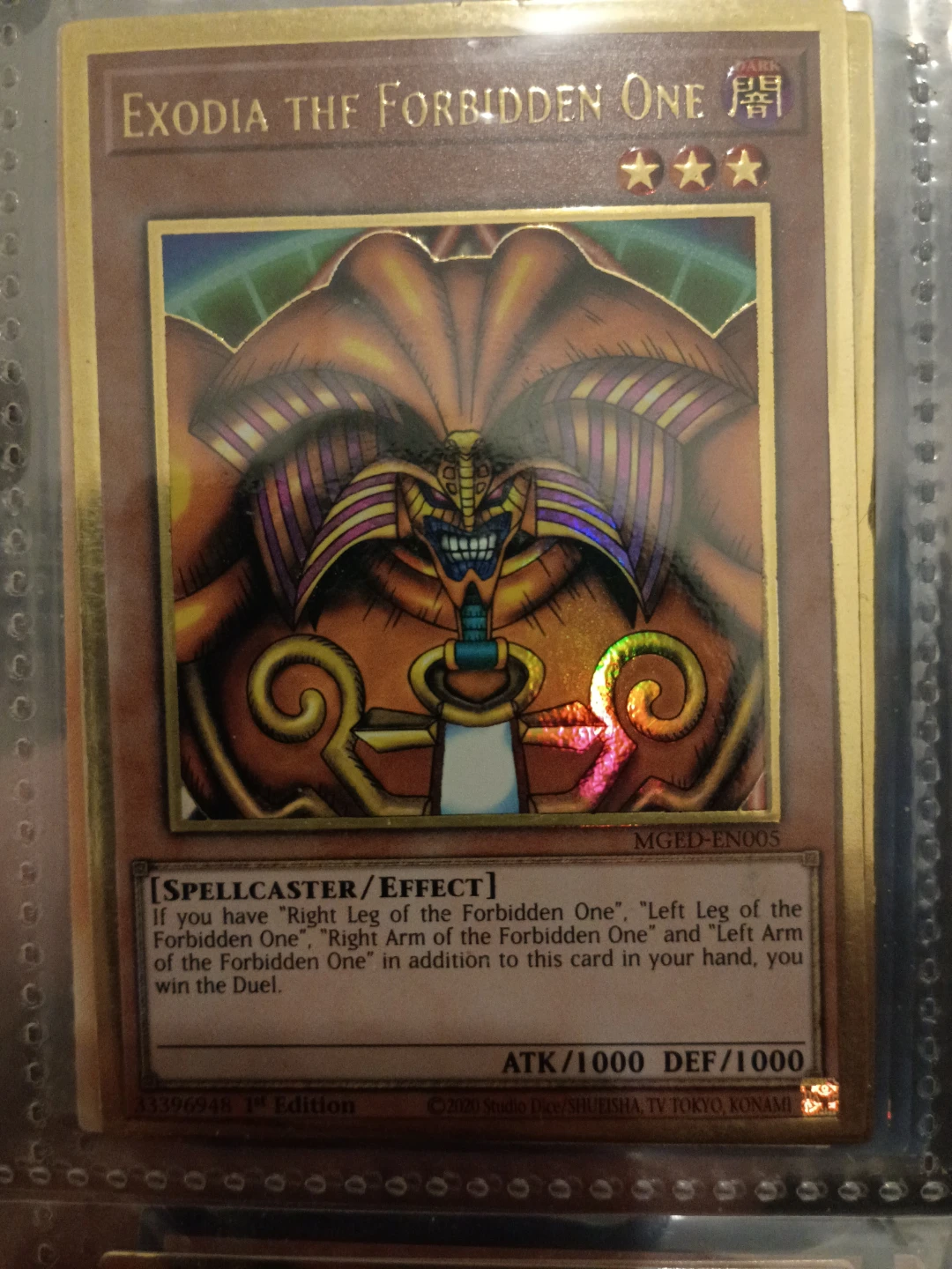 Yu-Gi-Oh! Exodia The Forbidden ⚽ Trading Card