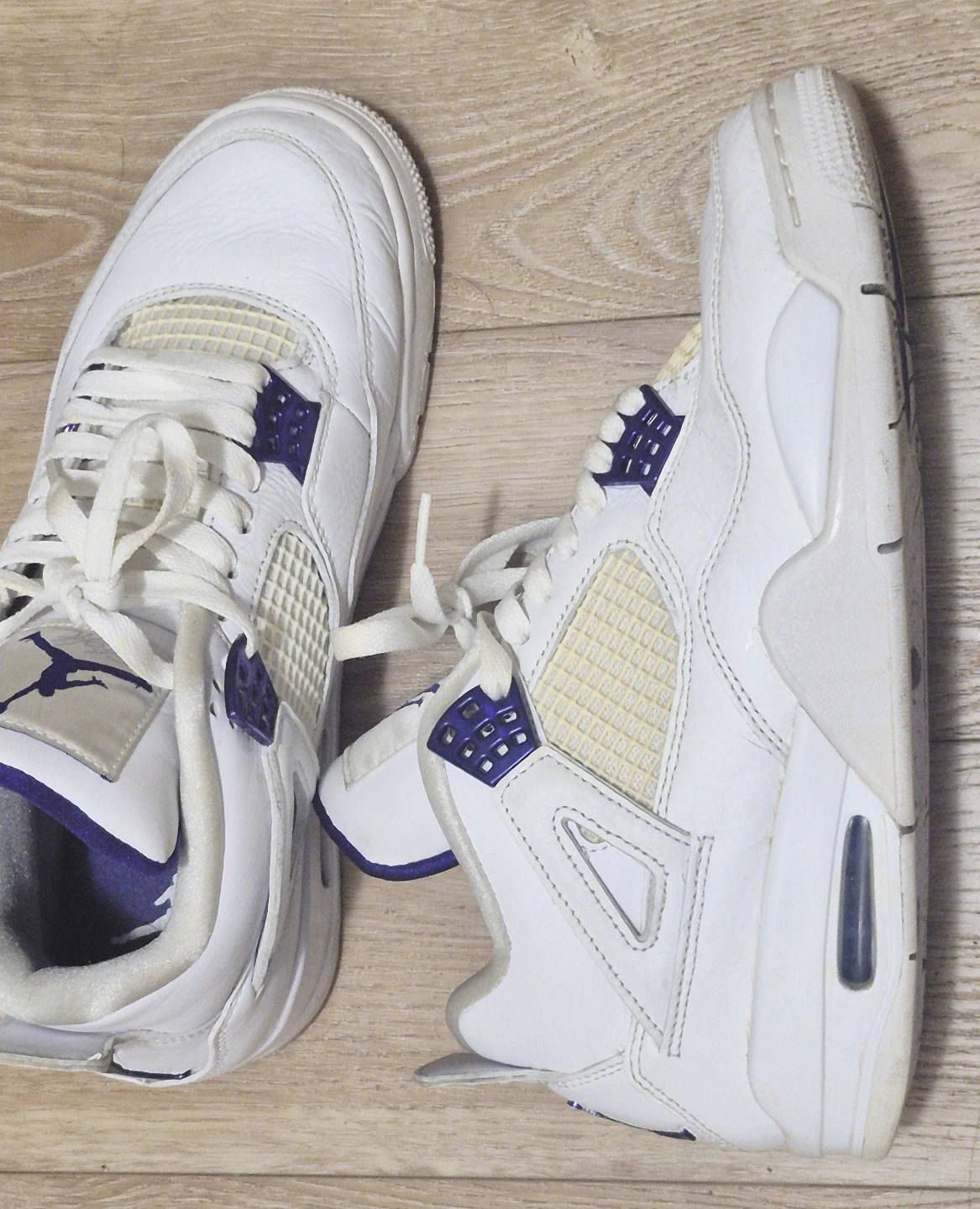 Air Jordan 4 Retro White/Varsity Royal Sneakers - photo 2