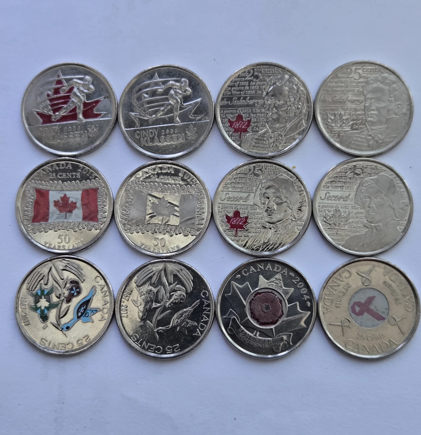 Collection of Canadian 25 Cent Coins