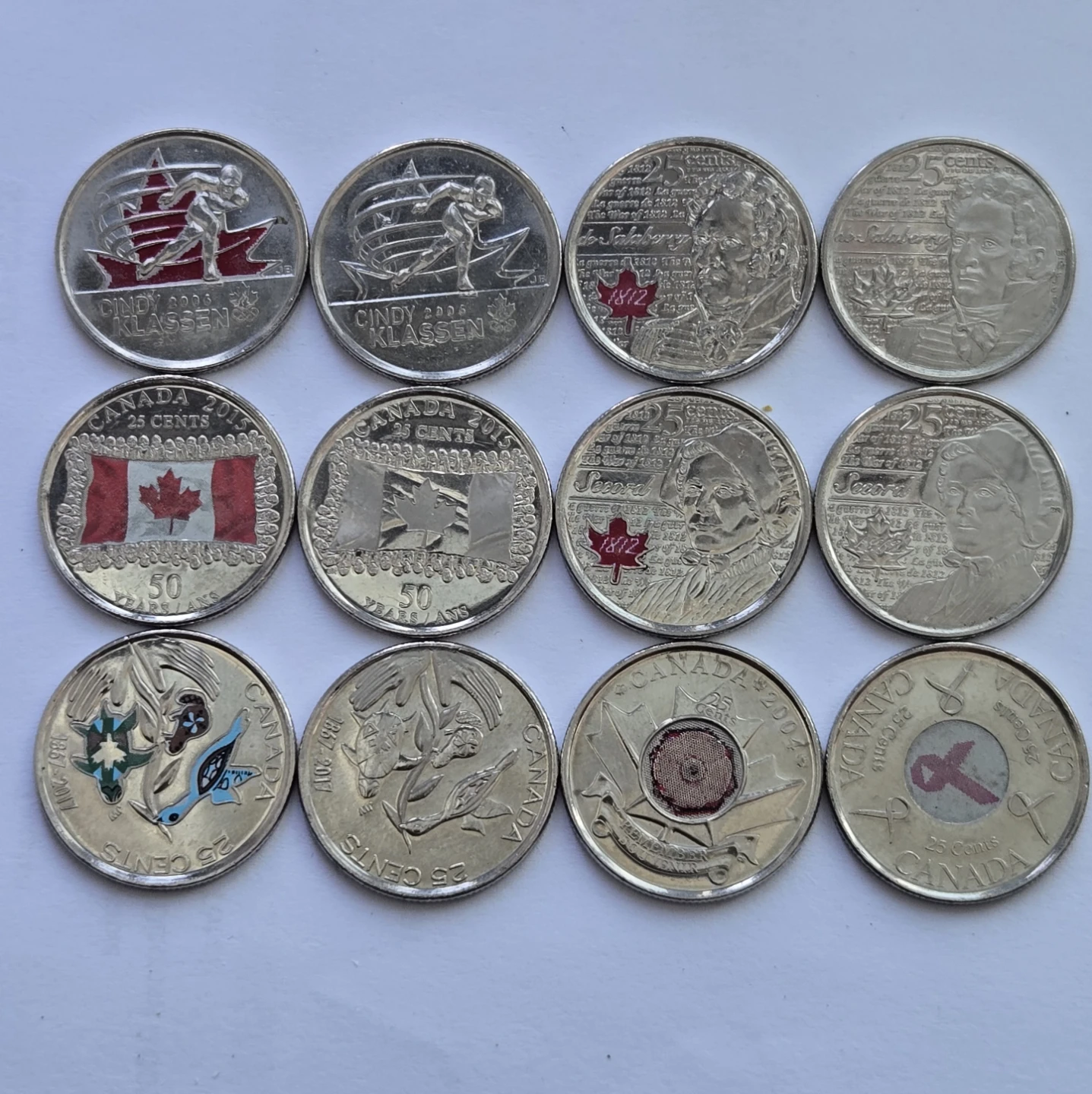 Collection of Canadian 25 Cent Coins - photo 2