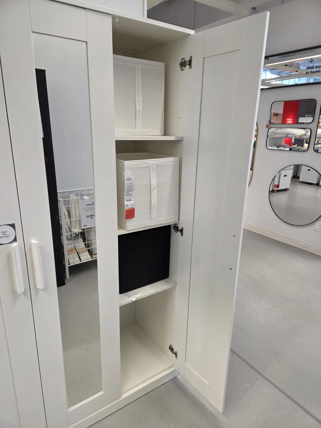 IKEA BRIMNES Wardrobe with 3 doors, white - photo 3