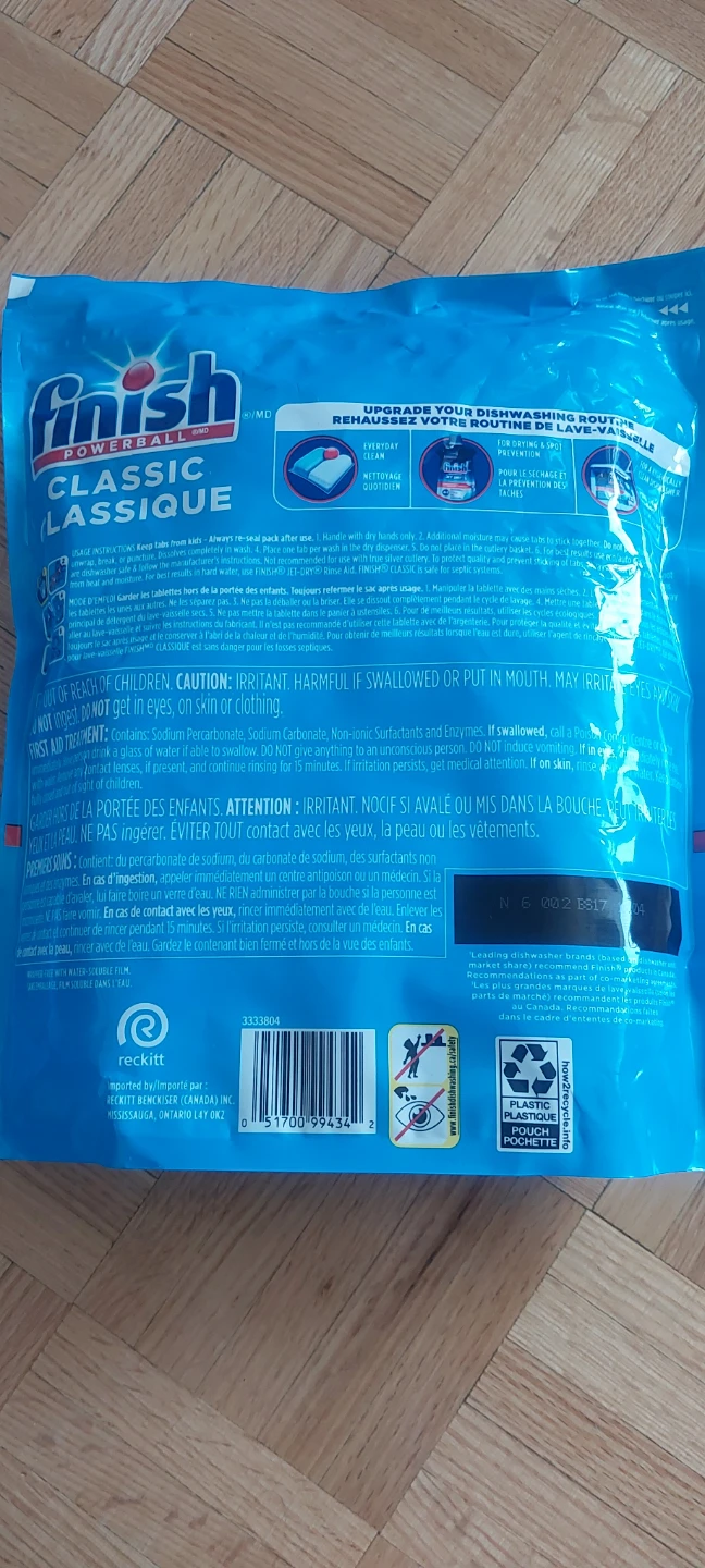 Finish Powerball Classic Dishwasher Detergent Tabs - 105 Count - photo 2