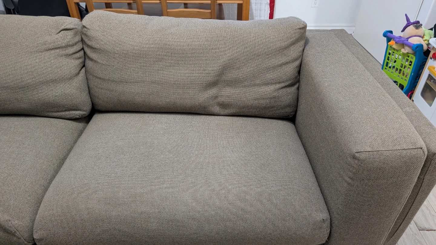 Ikea Sofa - Neutral Taupe Fabric - photo 2