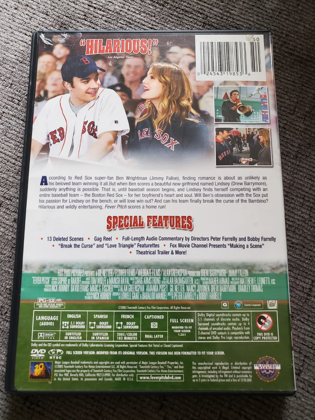 Fever Pitch DVD Full Screen ⚽ - photo 2
