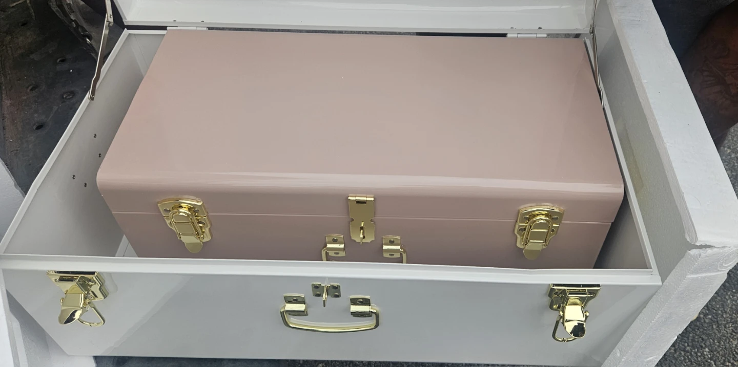 2 Pack Storage Trunks - Pink & White - photo 2