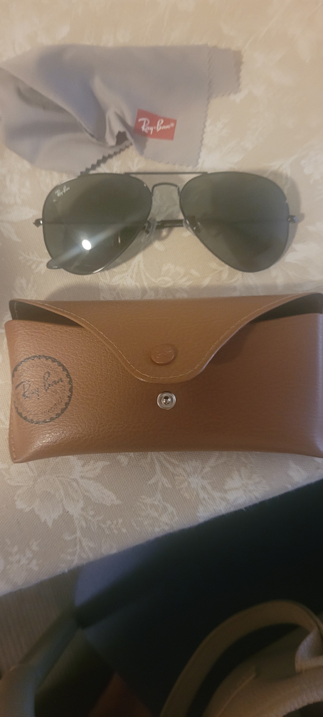 Ray-Ban RB3025 Aviator Sunglasses Large Metal Black Grey