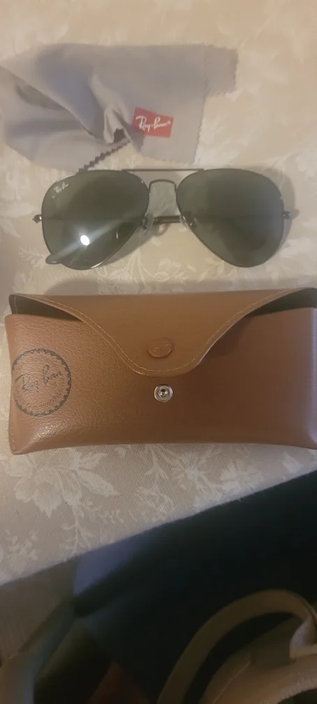 Ray-Ban RB3025 Aviator Sunglasses Large Metal Black Grey