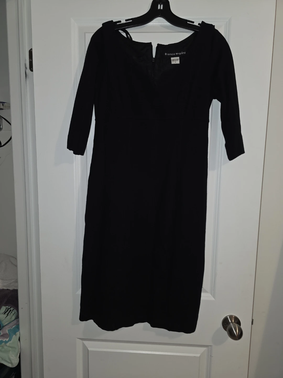 Bianca Nygard Black 3/4 Sleeve Dress