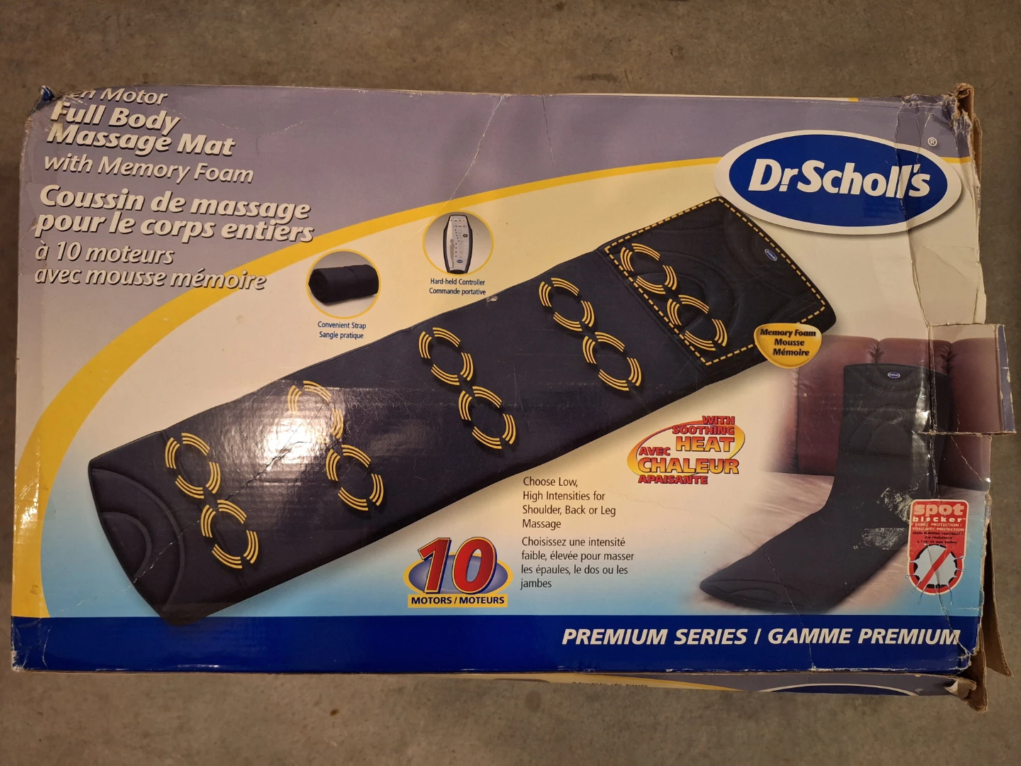 ⚽Dr. Scholl's Ten Motor Full Body Massage Mat with Memory Foam - photo 2