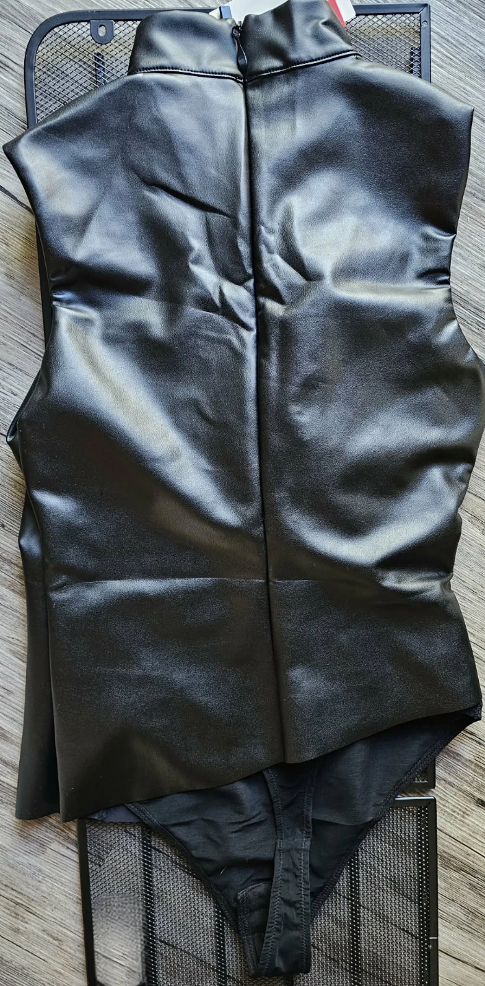 🖤 NEW WITH TAGS - Popilush Faux Leather Bodysuit 🖤 - photo 3