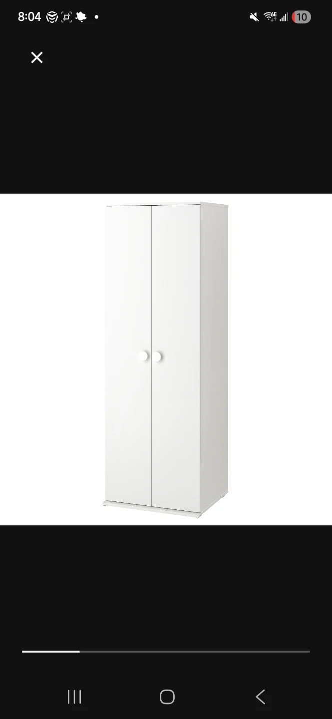 White 2-Door Wardrobe - photo 2