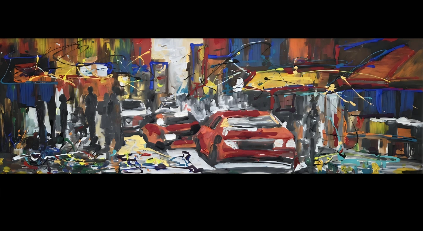 Huge original hand-painted painting by local artist Downtown Van - photo 3