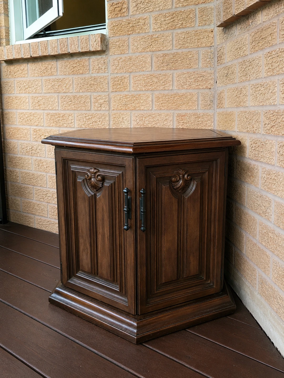 Vintage Wooden End Table
