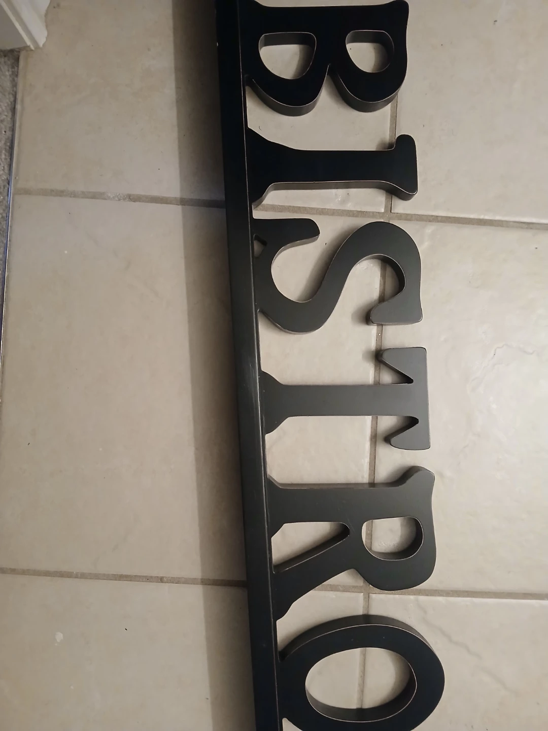 Black Wooden Bistro Sign