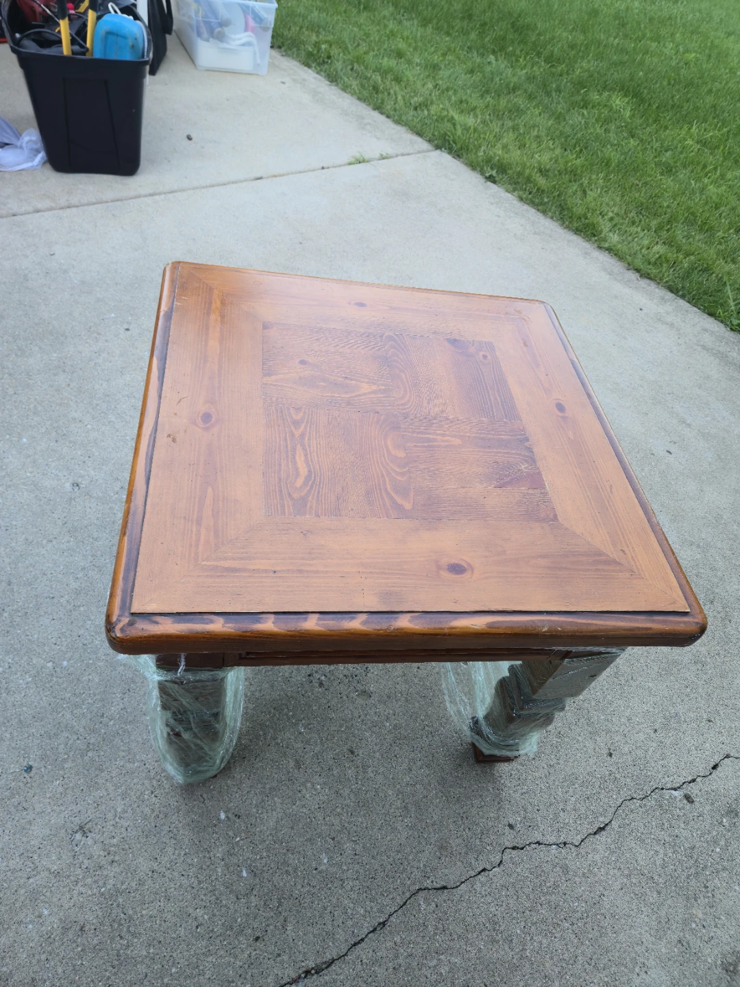 Solid Wood End Table – 24" x 24" - photo 2