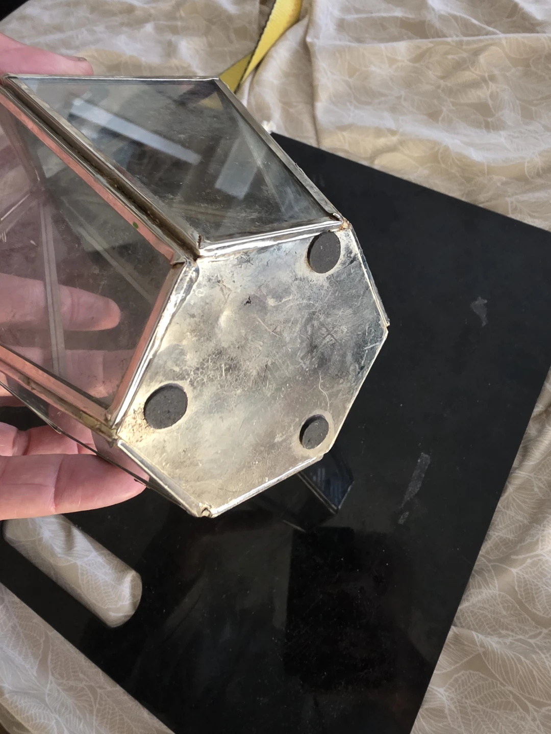 11 inch Glass Geometric Terrarium - photo 3