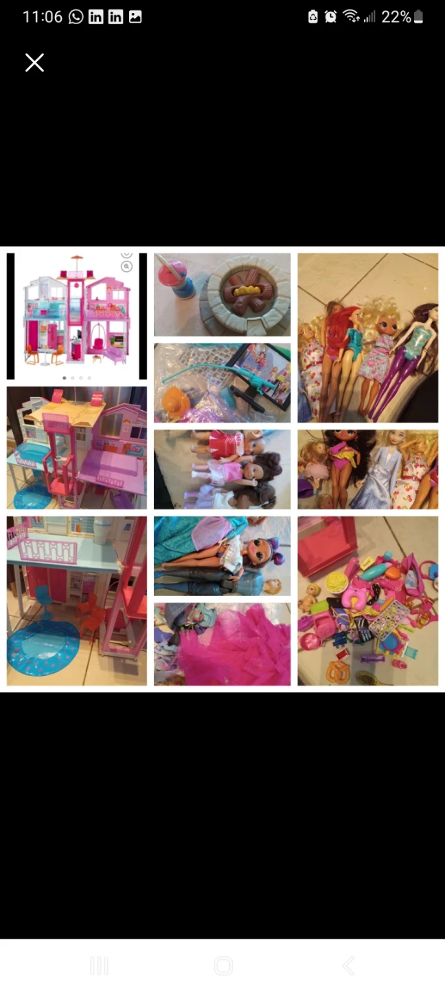 Barbie Dollhouse and Accessories Bundle