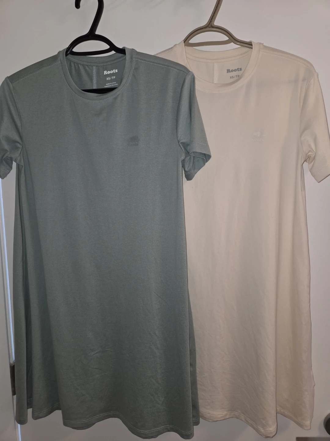 Womens Roots T-Shirt dresses XS/TP (Set of 2)