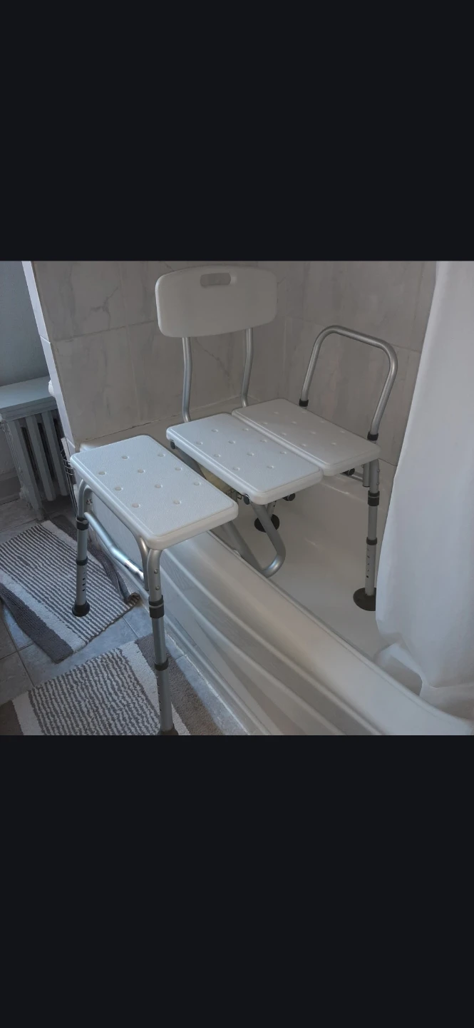 Adjustable Shower Chair with Backrest - photo 3