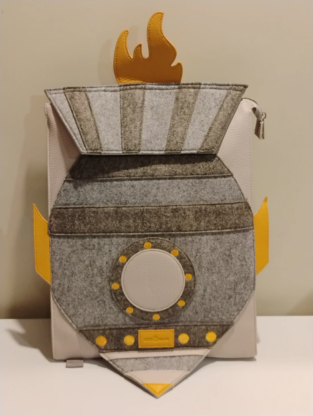 COCO VILLAGE Kids Backpack Rocket Ship Design