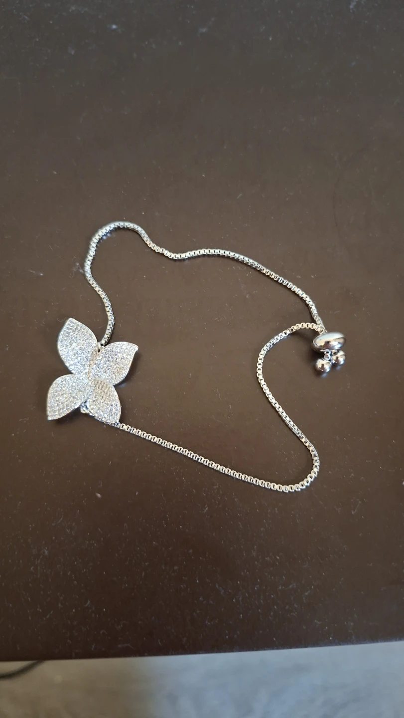 Sparkly Flower Bolo Bracelet - photo 2