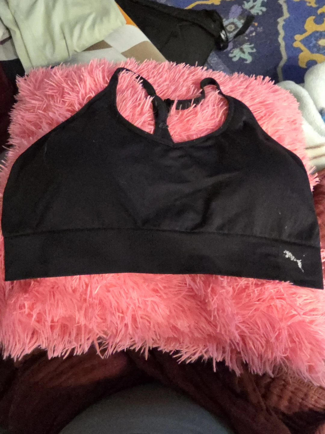 Puma Black Sports Bra Size L