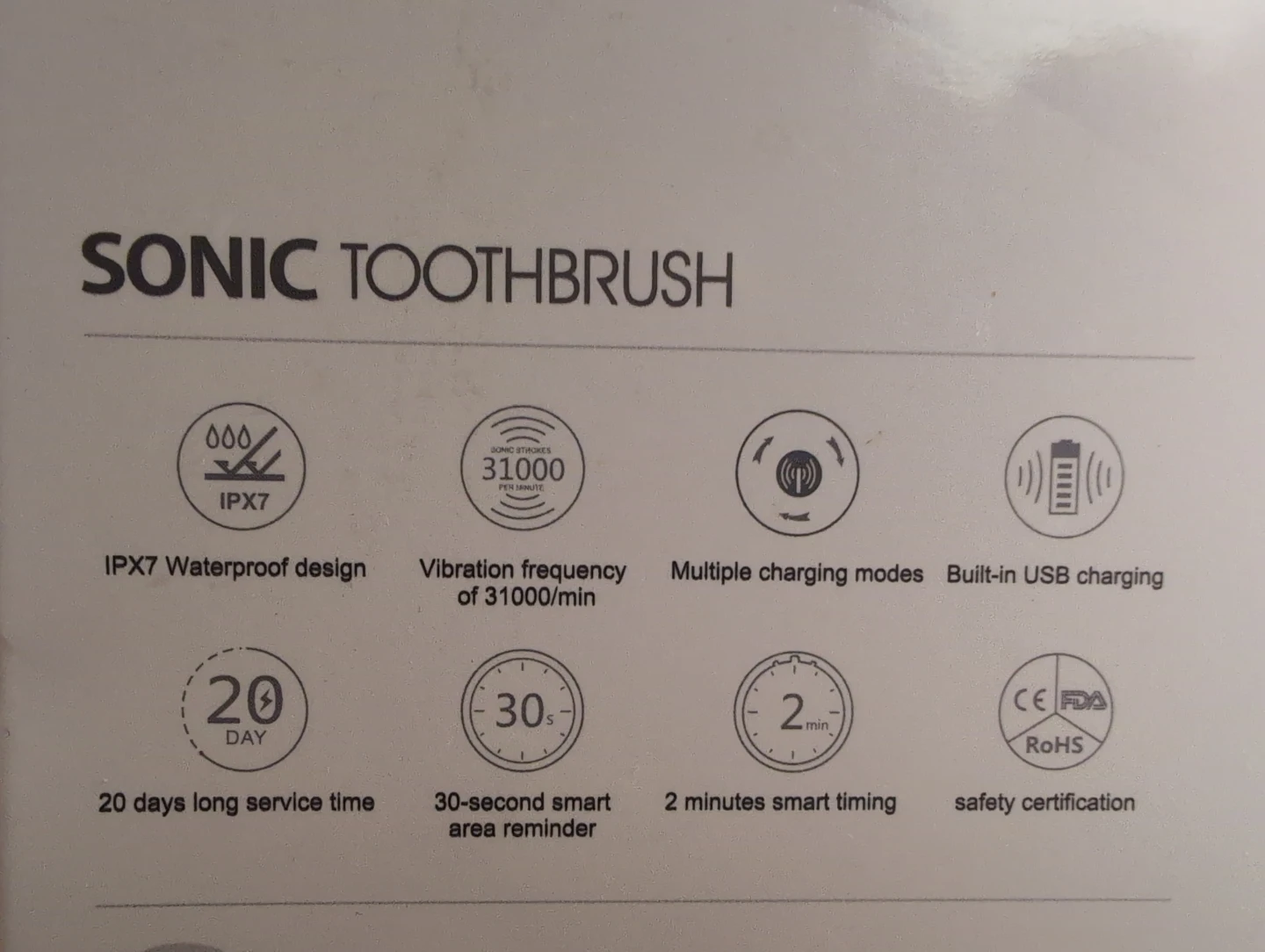Sonic Toothbrush - White BRAND NEW UNOPENED ITEM! - photo 4