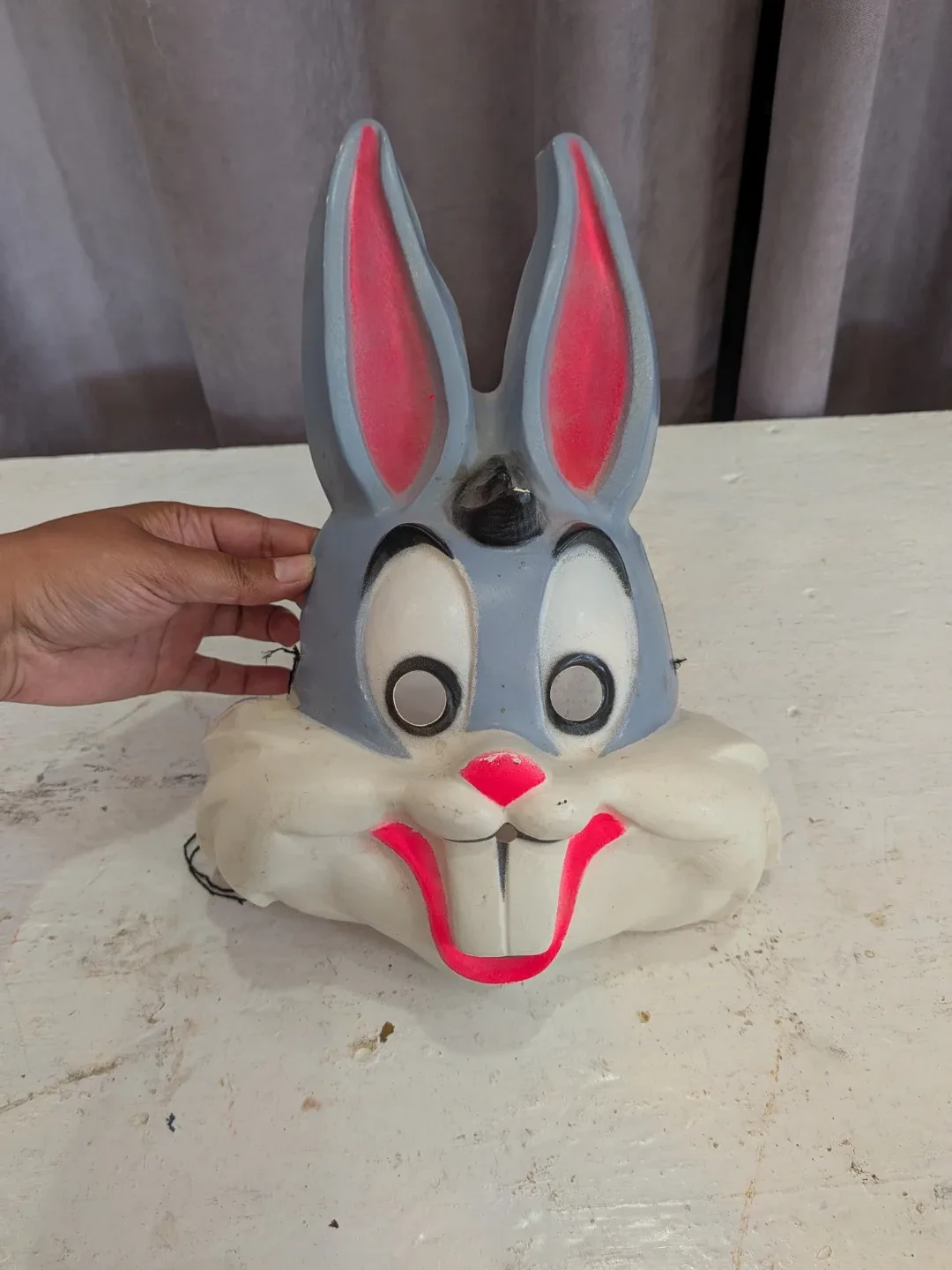 Vintage Bugs Bunny Halloween Mask creepy