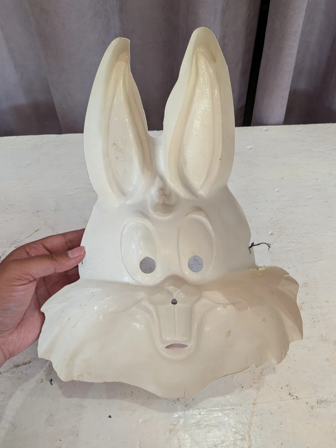 Vintage Bugs Bunny Halloween Mask creepy - photo 2