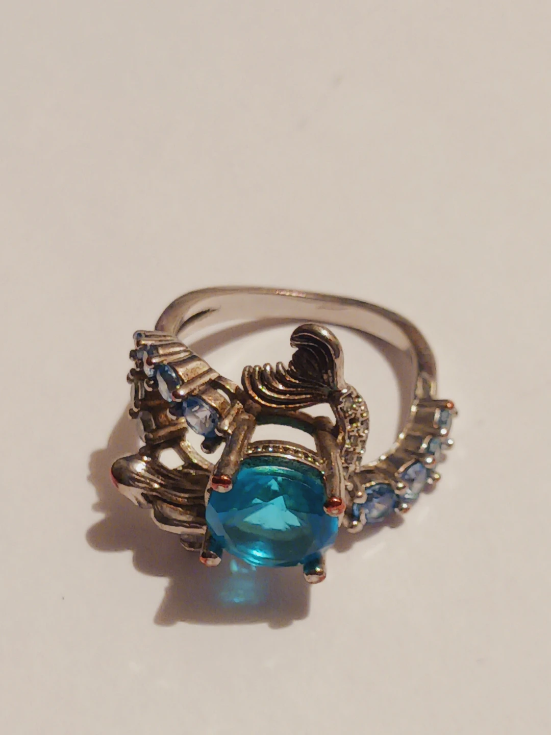 Gorgeous Blue Stone Ring. Size 8. - photo 4