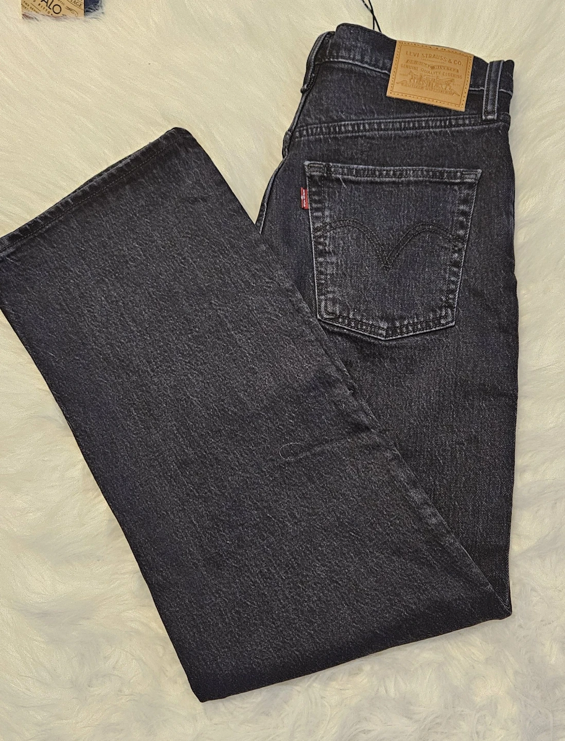 Levi's Ribcage Straight Ankle Black Denim jeans