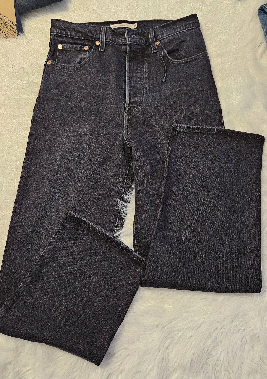 Levi's Ribcage Straight Ankle Black Denim jeans - photo 4