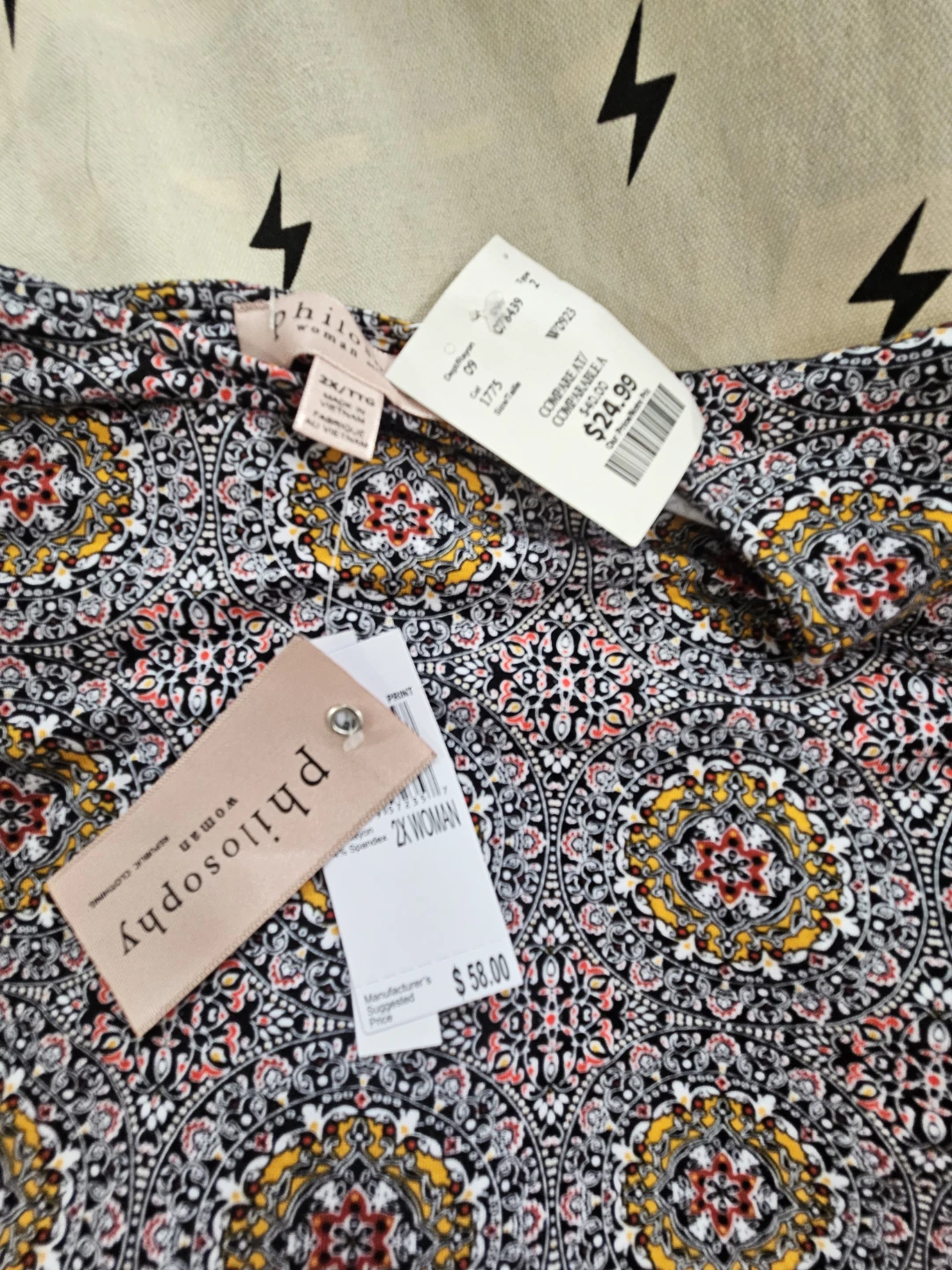 Philosophy Woman Printed Tunic Top - photo 2