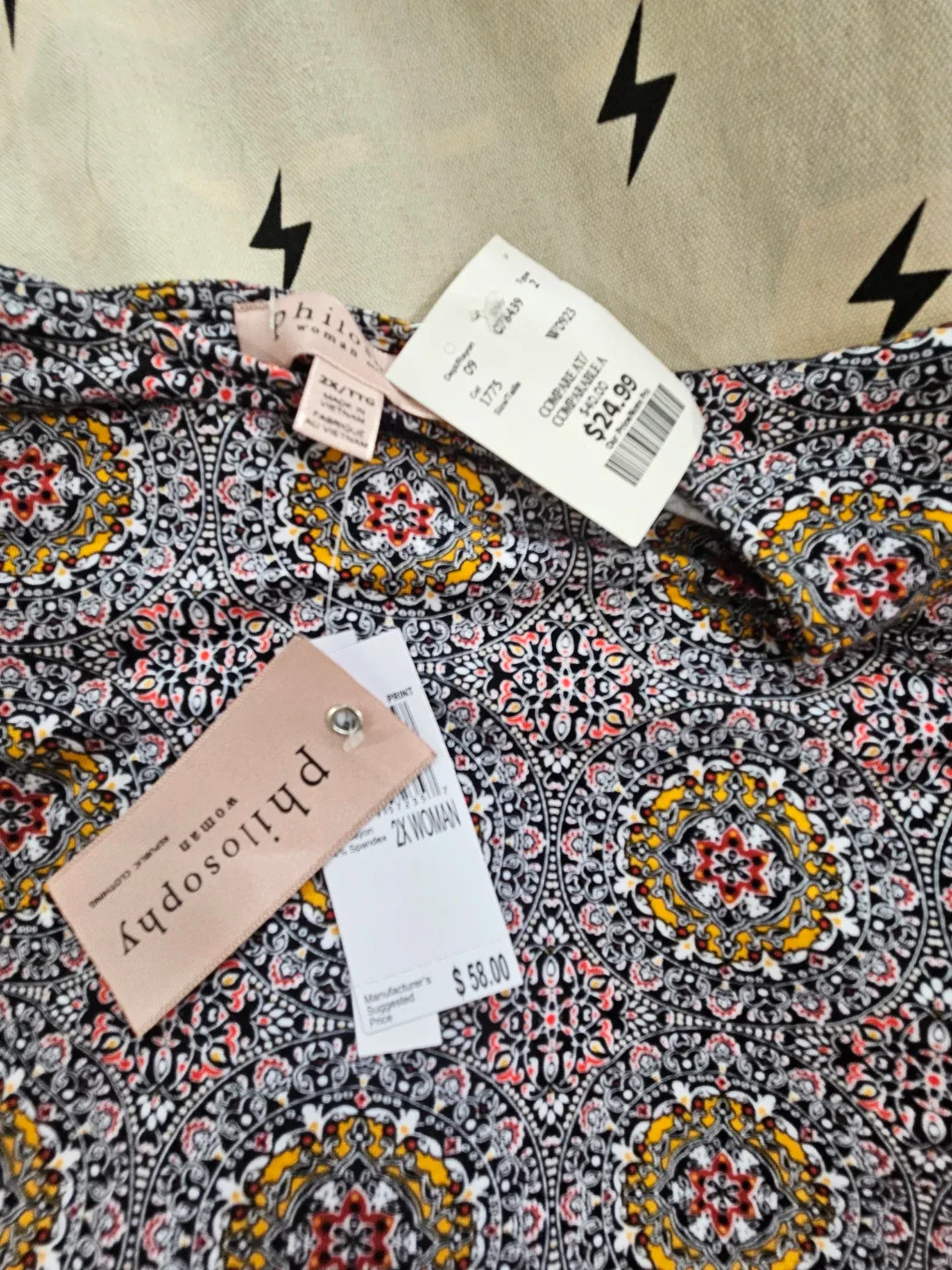 Philosophy Woman Printed Tunic Top - photo 2