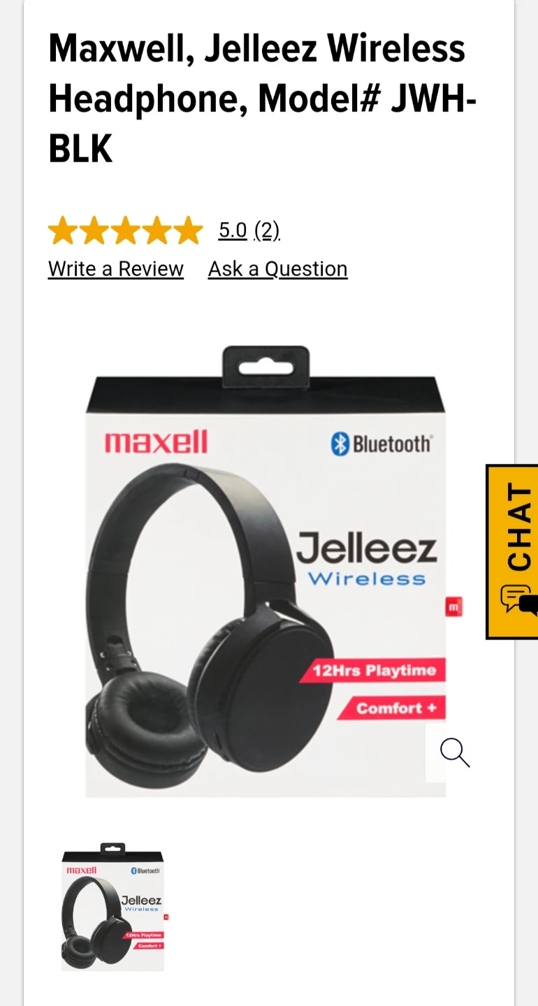 Jelleez Wireless Bluetooth Headphones - Black - photo 2